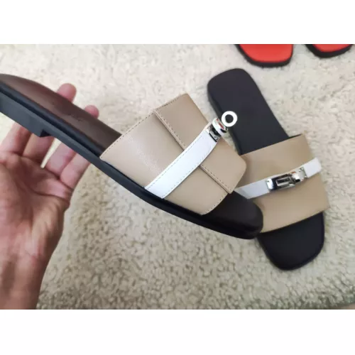 Replica Hermes Slippers For Women #1368667 $85.00 USD for Wholesale