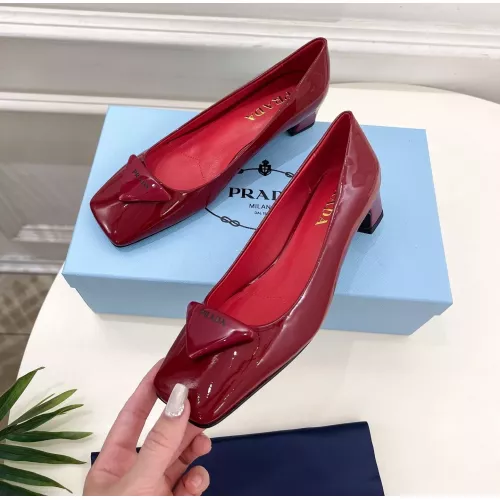 Prada High-heeled Shoes For Women #1368725 $108.00 USD, Wholesale Replica Prada High-heeled Shoes