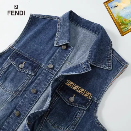 Replica Fendi Jackets Sleeveless For Men #1368967 $60.00 USD for Wholesale