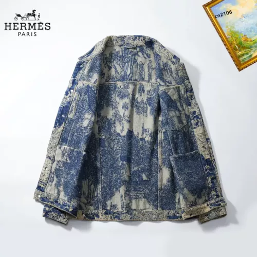 Replica Hermes Jackets Long Sleeved For Men #1368975 $60.00 USD for Wholesale