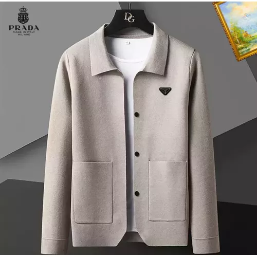 Prada Sweaters Long Sleeved For Men #1369295 $52.00 USD, Wholesale Replica Prada Sweaters