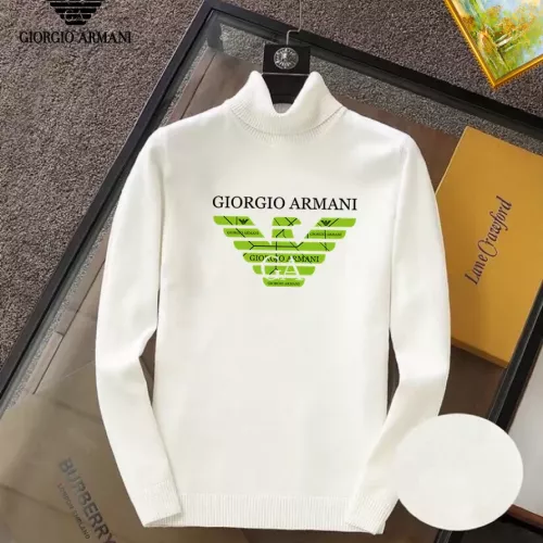 Armani Sweaters Long Sleeved For Men #1369409 $42.00 USD, Wholesale Replica Armani Sweaters