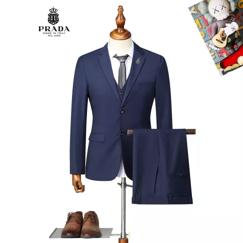Prada Tracksuits Long Sleeved For Men #1369672 $92.00 USD, Wholesale Replica Prada Tracksuits