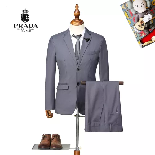 Prada Tracksuits Long Sleeved For Men #1369716 $92.00 USD, Wholesale Replica Prada Tracksuits