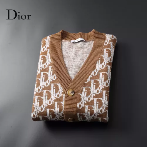 Replica Christian Dior Sweaters Long Sleeved For Men #1369742 $60.00 USD for Wholesale
