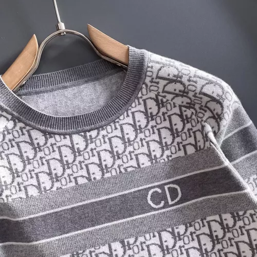 Replica Christian Dior Sweaters Long Sleeved For Men #1369776 $56.00 USD for Wholesale
