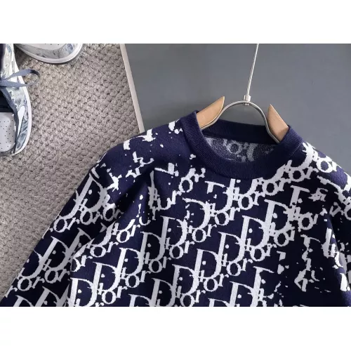 Replica Christian Dior Sweaters Long Sleeved For Men #1369791 $56.00 USD for Wholesale