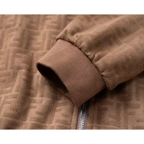 Replica Fendi Jackets Long Sleeved For Men #1370072 $45.00 USD for Wholesale