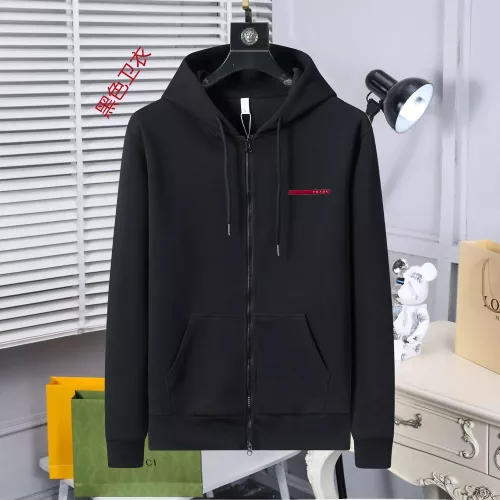 Prada Hoodies Long Sleeved For Unisex #1370217 $52.00 USD, Wholesale Replica Prada Hoodies
