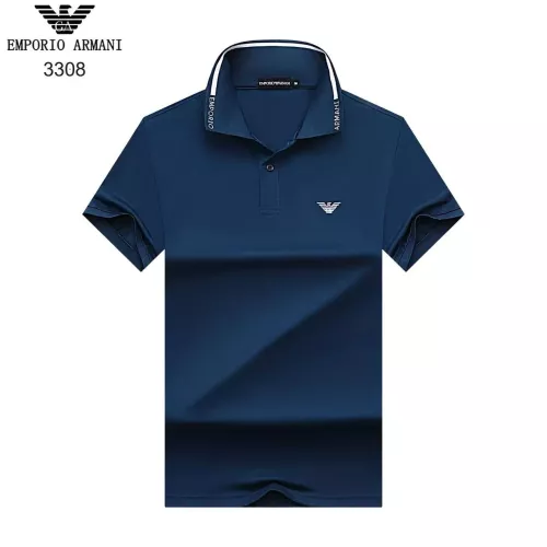 Armani T-Shirts Short Sleeved For Men #1370353 $32.00 USD, Wholesale Replica Armani T-Shirts