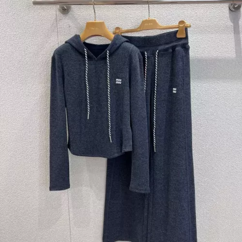 MIU MIU Tracksuits Long Sleeved For Women #1370364 $85.00 USD, Wholesale Replica MIU MIU Tracksuits