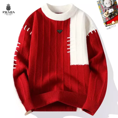 Prada Sweaters Long Sleeved For Men #1370419 $48.00 USD, Wholesale Replica Prada Sweaters