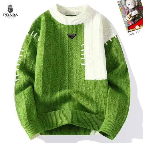 Prada Sweaters Long Sleeved For Men #1370420 $48.00 USD, Wholesale Replica Prada Sweaters