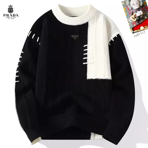 Prada Sweaters Long Sleeved For Men #1370421 $48.00 USD, Wholesale Replica Prada Sweaters