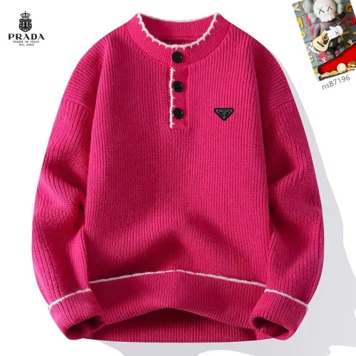 Prada Sweaters Long Sleeved For Men #1370462 $48.00 USD, Wholesale Replica Prada Sweaters
