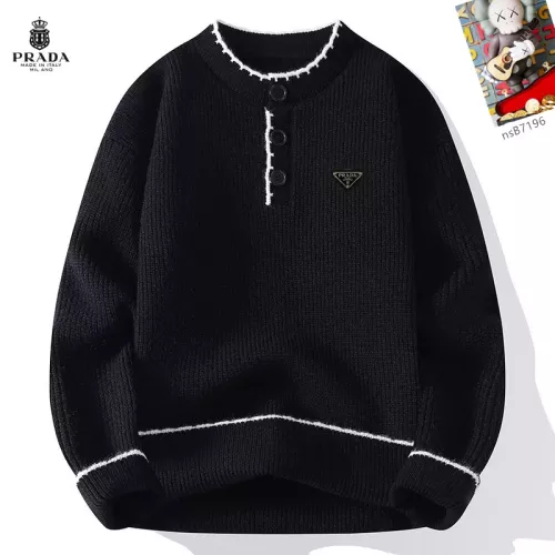 Prada Sweaters Long Sleeved For Men #1370463 $48.00 USD, Wholesale Replica Prada Sweaters