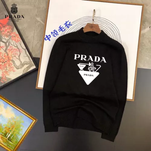 Prada Sweaters Long Sleeved For Men #1370507 $42.00 USD, Wholesale Replica Prada Sweaters