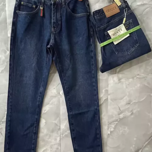 Replica Gucci Jeans For Men #1370592 $52.00 USD for Wholesale