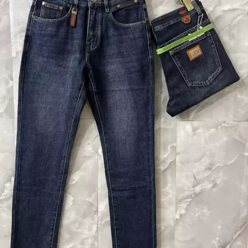 Replica Gucci Jeans For Men #1370597 $52.00 USD for Wholesale