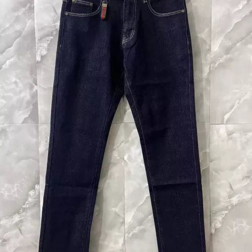 Replica Gucci Jeans For Men #1370598 $52.00 USD for Wholesale