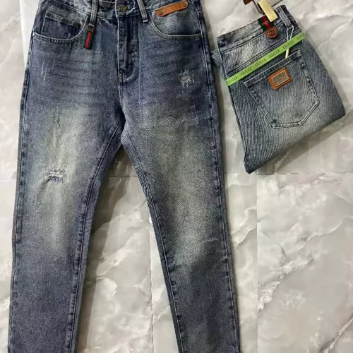 Replica Gucci Jeans For Men #1370599 $52.00 USD for Wholesale
