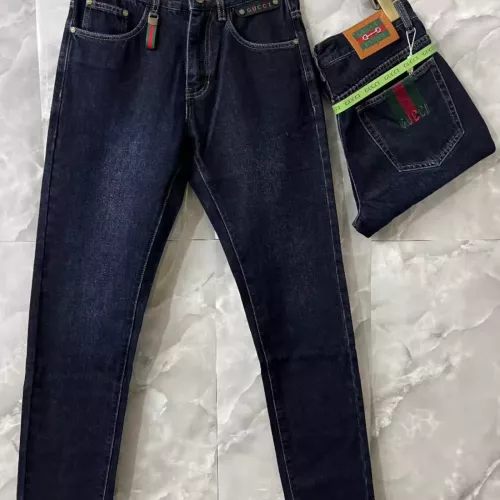 Replica Gucci Jeans For Men #1370600 $52.00 USD for Wholesale