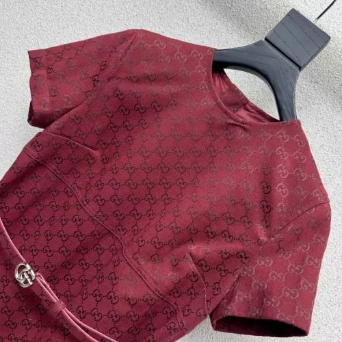 Replica Gucci Dresses Short Sleeved For Women #1370623 $128.00 USD for Wholesale