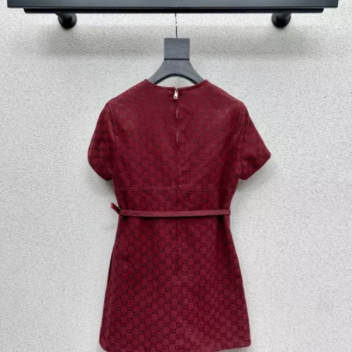 Replica Gucci Dresses Short Sleeved For Women #1370623 $128.00 USD for Wholesale