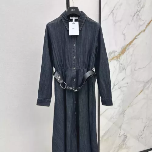 Christian Dior Dresses Long Sleeved For Women #1370628 $96.00 USD, Wholesale Replica Christian Dior Dresses