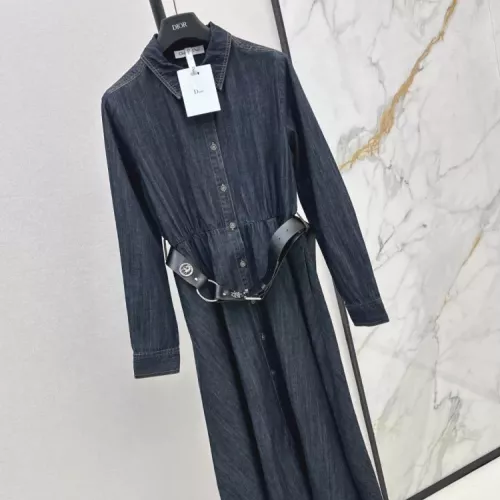 Replica Christian Dior Dresses Long Sleeved For Women #1370628 $96.00 USD for Wholesale