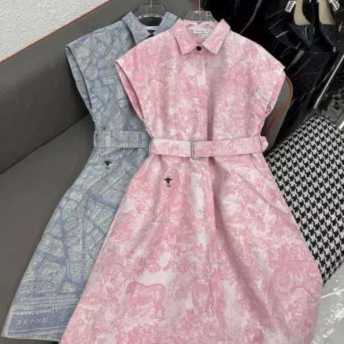 Christian Dior Dresses Short Sleeved For Women #1370630 $82.00 USD, Wholesale Replica Christian Dior Dresses