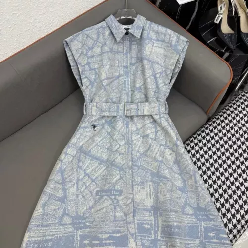 Christian Dior Dresses Short Sleeved For Women #1370631 $82.00 USD, Wholesale Replica Christian Dior Dresses