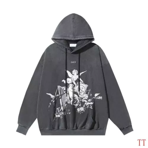 Off-White Hoodies Long Sleeved For Unisex #1370746 $56.00 USD, Wholesale Replica Off-White Hoodies