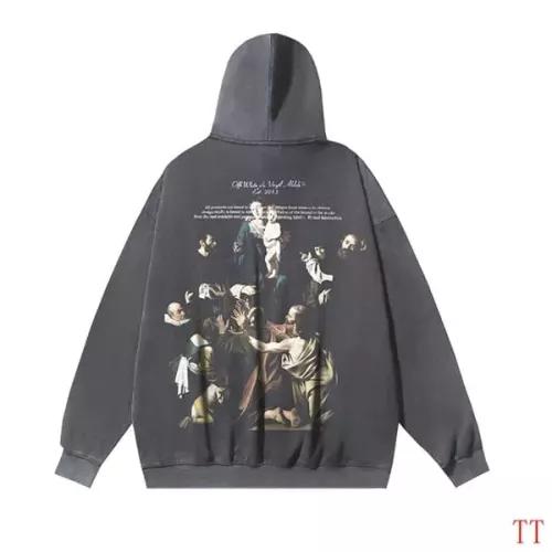 Off-White Hoodies Long Sleeved For Unisex #1370750 $56.00 USD, Wholesale Replica Off-White Hoodies