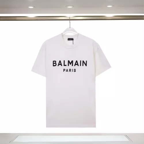 Balmain T-Shirts Short Sleeved For Unisex #1370784 $38.00 USD, Wholesale Replica Balmain T-Shirts