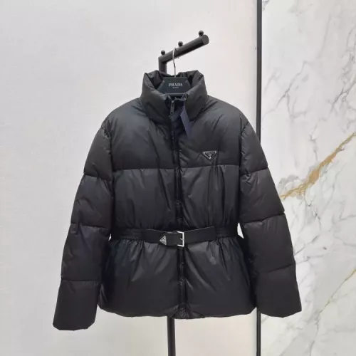 Prada Down Feather Coat Long Sleeved For Women #1370832 $210.00 USD, Wholesale Replica Prada Down Feather Coat