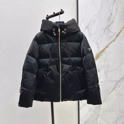 Replica Prada Down Feather Coat Long Sleeved For Women #1370834 $115.00 USD for Wholesale