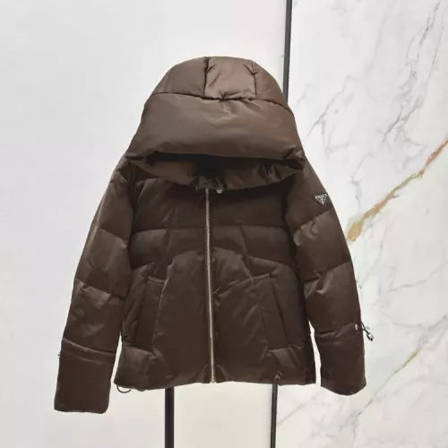 Prada Down Feather Coat Long Sleeved For Women #1370835 $115.00 USD, Wholesale Replica Prada Down Feather Coat