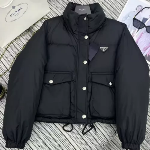 Prada Down Feather Coat Long Sleeved For Women #1370839 $100.00 USD, Wholesale Replica Prada Down Feather Coat