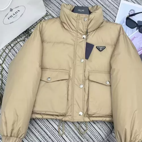 Prada Down Feather Coat Long Sleeved For Women #1370840 $100.00 USD, Wholesale Replica Prada Down Feather Coat