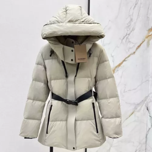 Burberry Down Feather Coat Long Sleeved For Women #1371108 $247.93 USD, Wholesale Replica Burberry Down Feather Coat