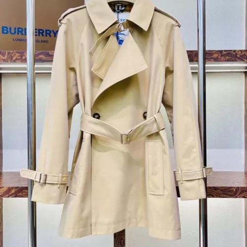 Burberry Trench Coat Long Sleeved For Women #1371111 $172.00 USD, Wholesale Replica Burberry Trench Coat