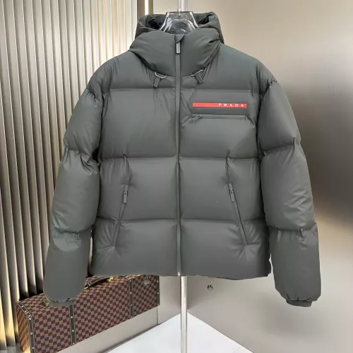 Prada Down Feather Coat Long Sleeved For Men #1371118 $225.00 USD, Wholesale Replica Prada Down Feather Coat