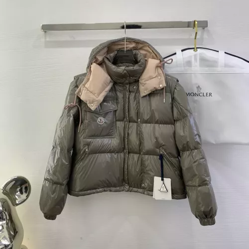 Moncler Down Feather Coat Long Sleeved For Women #1371144 $170.00 USD, Wholesale Replica Moncler Down Feather Coat