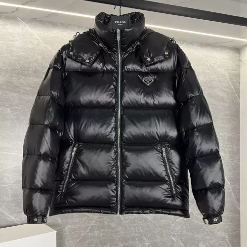 Prada Down Feather Coat Long Sleeved For Men #1371200 $175.00 USD, Wholesale Replica Prada Down Feather Coat