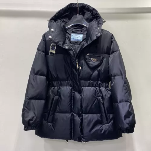 Prada Down Feather Coat Long Sleeved For Women #1371219 $172.00 USD, Wholesale Replica Prada Down Feather Coat