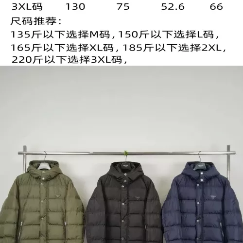 Replica Prada Down Feather Coat Long Sleeved For Men #1371227 $192.00 USD for Wholesale