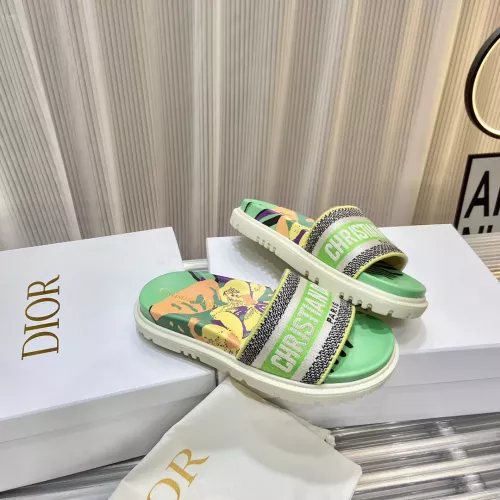 Replica Christian Dior Slippers For Women #1371676 $76.00 USD for Wholesale