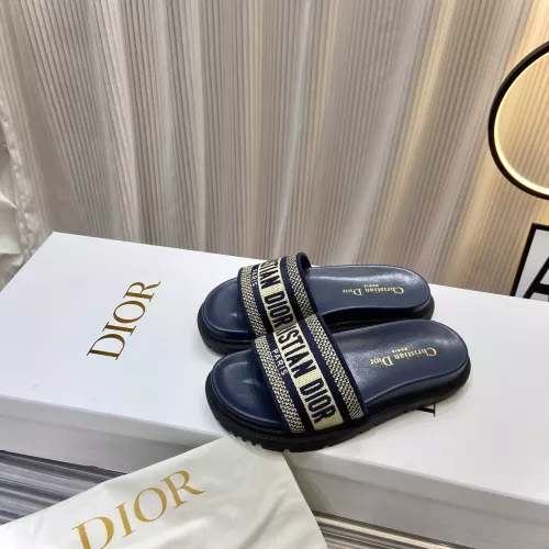 Replica Christian Dior Slippers For Women #1371682 $76.00 USD for Wholesale
