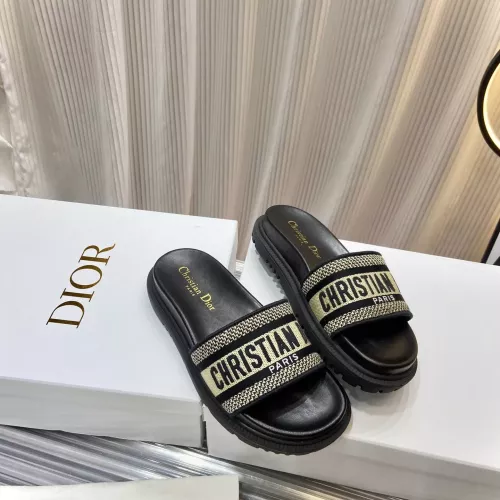 Christian Dior Slippers For Women #1371683 $76.00 USD, Wholesale Replica Christian Dior Slippers